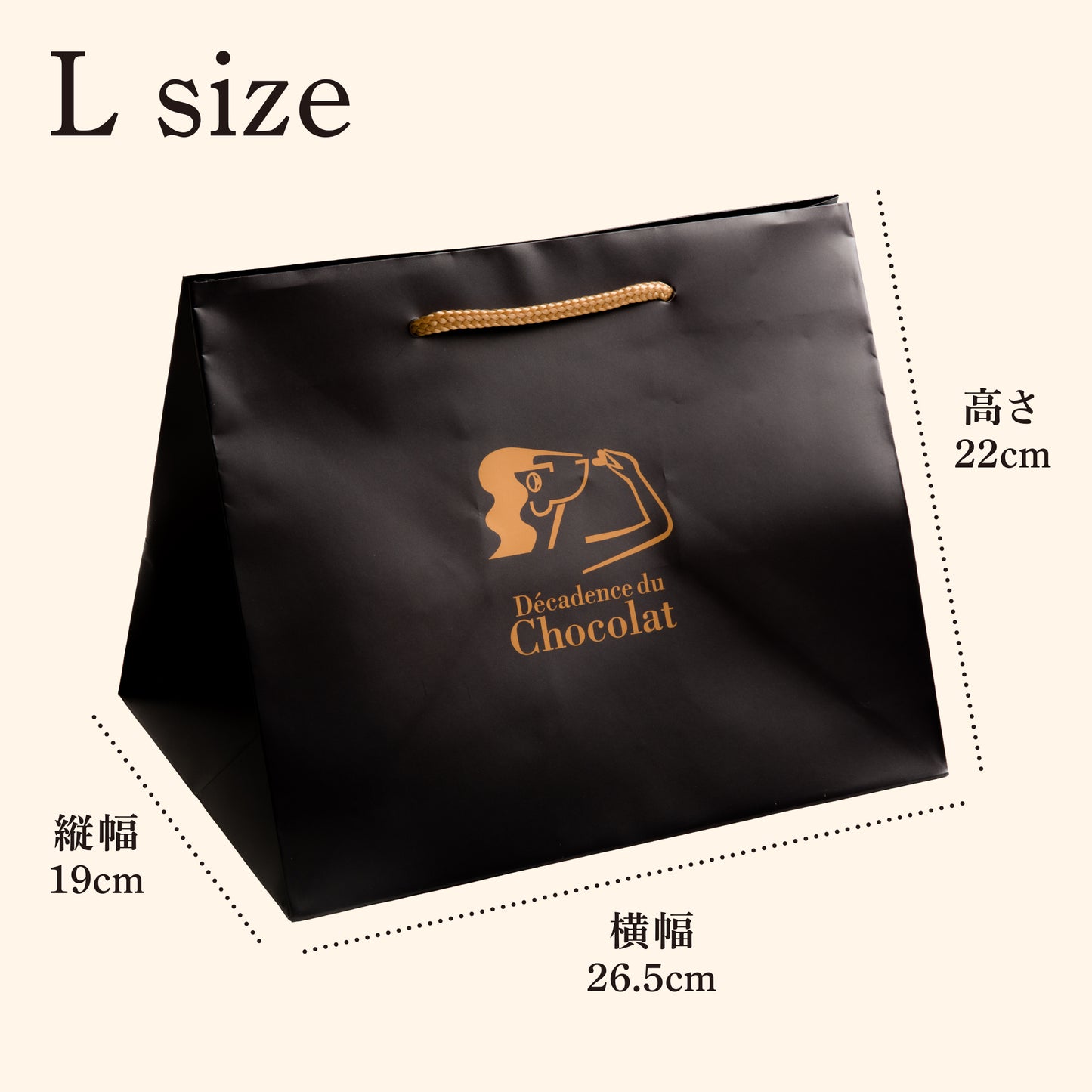Paper bag with logo (L size)