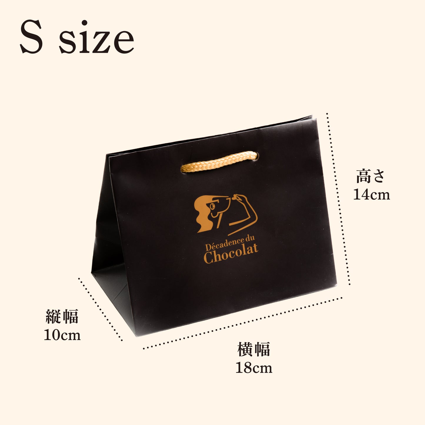 Paper bag with logo (S size)